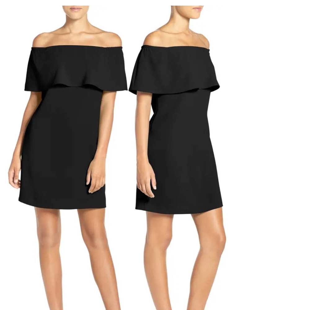 NWT Charles Henry black off the shoulder dress